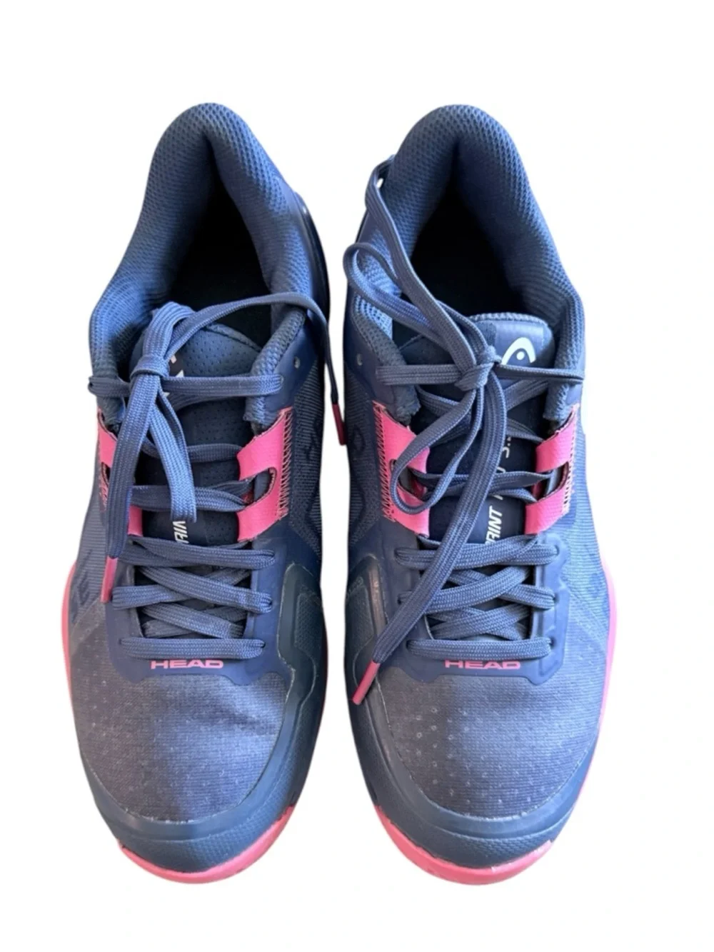 Head Sprint Pro 3.5 women’s 6.5 lace up blue and coral tennis shoes